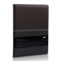 得力3323   3324高級(jí)皮面本18k   25K記事本114張筆記本 辦公商務(wù)優(yōu)質(zhì)皮革 皮本