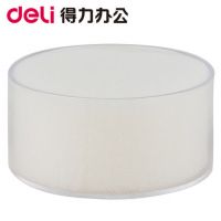 得力海綿缸9102 辦公財(cái)務(wù)用品 圓形點(diǎn)鈔濕手器 沾水缸 海綿材質(zhì)
