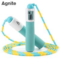 得力FT122-1泡棉手柄機械計數(shù)竹節(jié)跳繩(藍)(根)安格耐特
